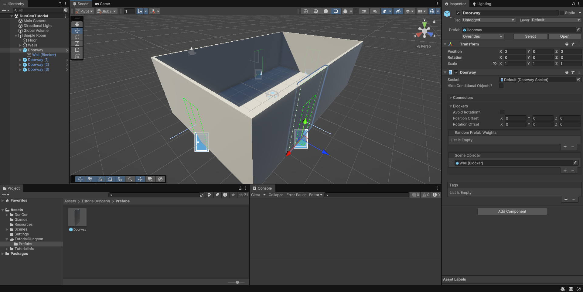 First Doorway - End Result